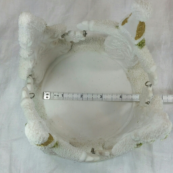 Yankee Candle SNOWMAN Large Jar HOLDER Trees - Picture 7 of 12